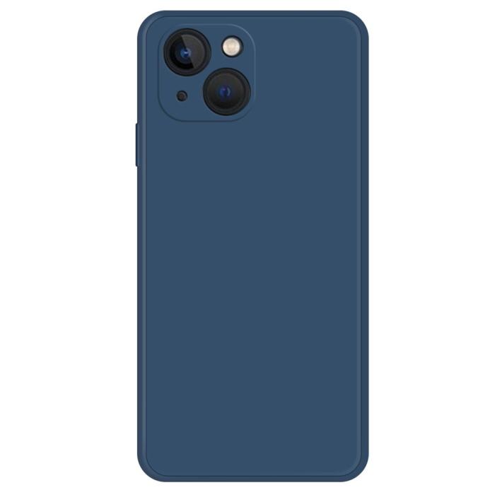 Bild 1, iPhone 15 Plus Skal Gummerad TPU Mörk Blå