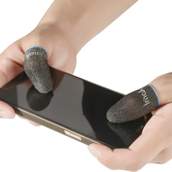 Bild 1, IMAK 1 Par Gaming Sleeve För Fingrar Silver