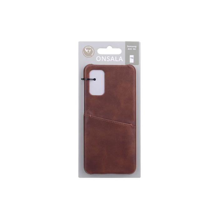 Bild 2, ONSALA Samsung Galaxy A32 5G Skal Kortfack Brun