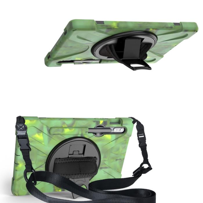 Bild 2, Galaxy Tab S8 / Tab S7 Skal 360° Hybrid Kickstand Med Strap