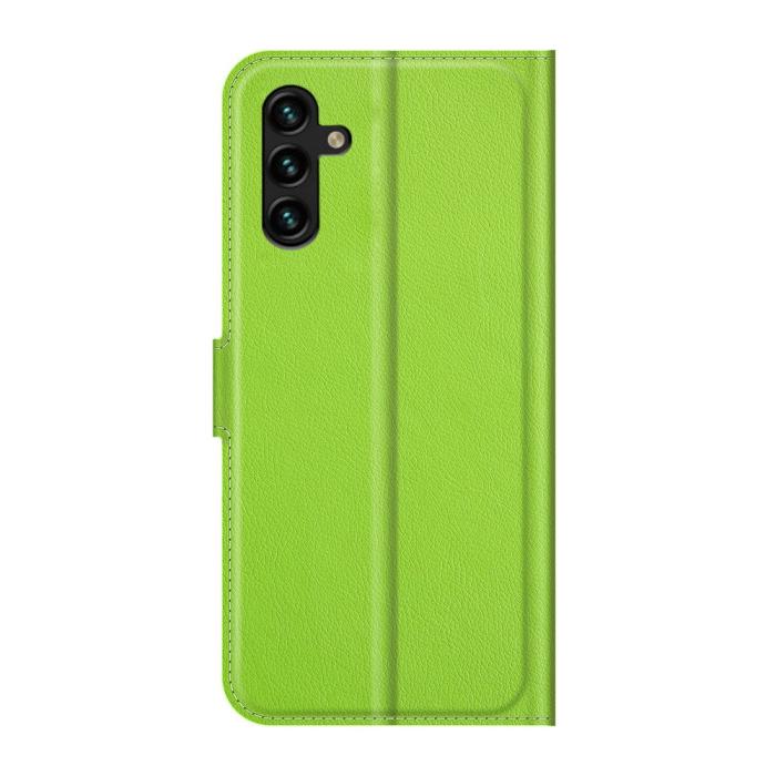 Bild 3, Samsung Galaxy A04s / A13 5G Fodral Litchi Läder Grön