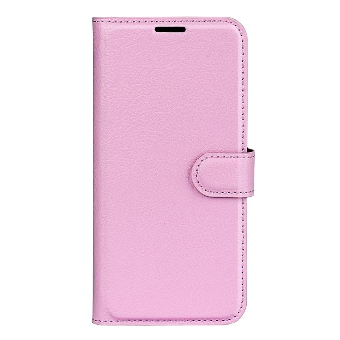 Bild 5, Motorola Moto G32 Fodral Litchi Läder Ljus Rosa