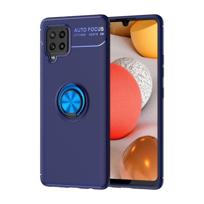 Bild 1, Samsung Galaxy A42 - Ring Skal - Blå