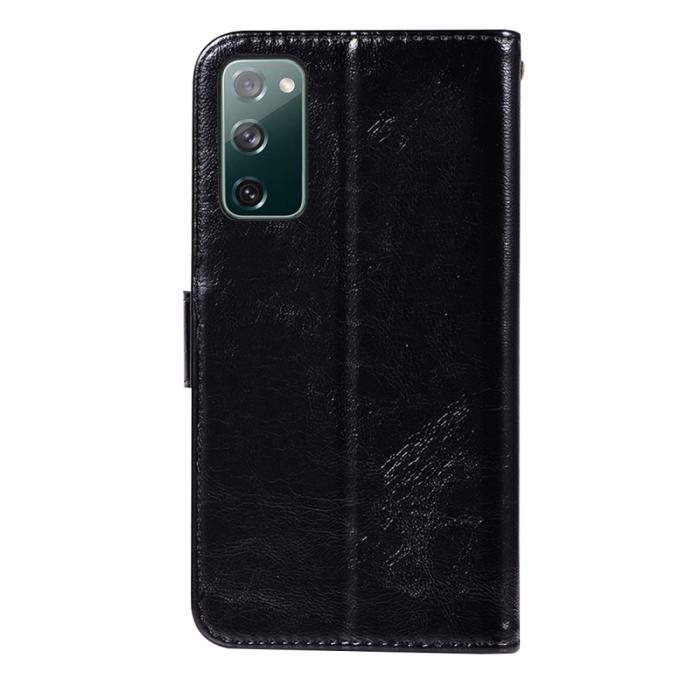 Bild 3, Samsung Galaxy S20 FE - Vintage Läder Fodral - Svart