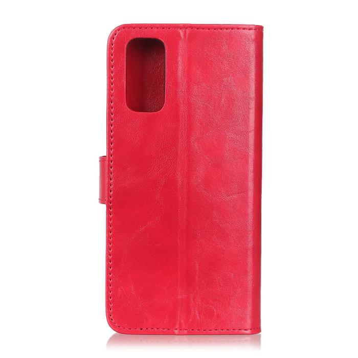 Bild 3, OnePlus 9 - KHAZNEH Tri-Color Läder Fodral - Röd