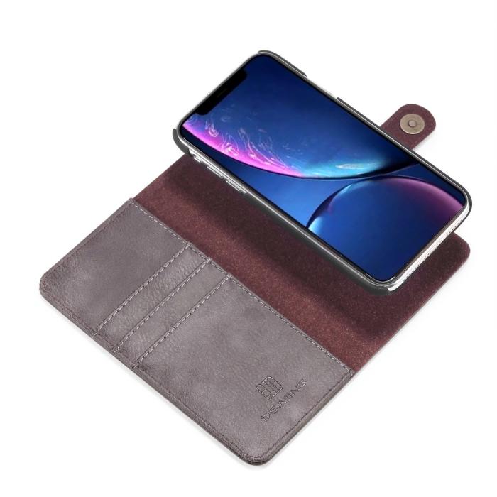 Bild 4, iPhone 11 - DG.MING - Plånboksfodral/Magnet Skal - Grå