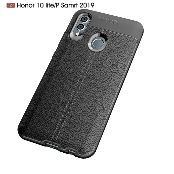 Bild 2, Huawei P Smart (2019) - Litchi läderskal - Svart