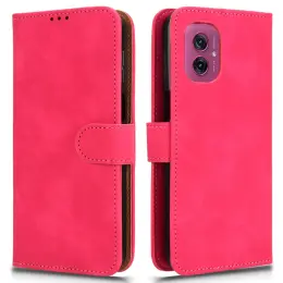 Motorola Moto G55 5G Fodral Läder Rosa