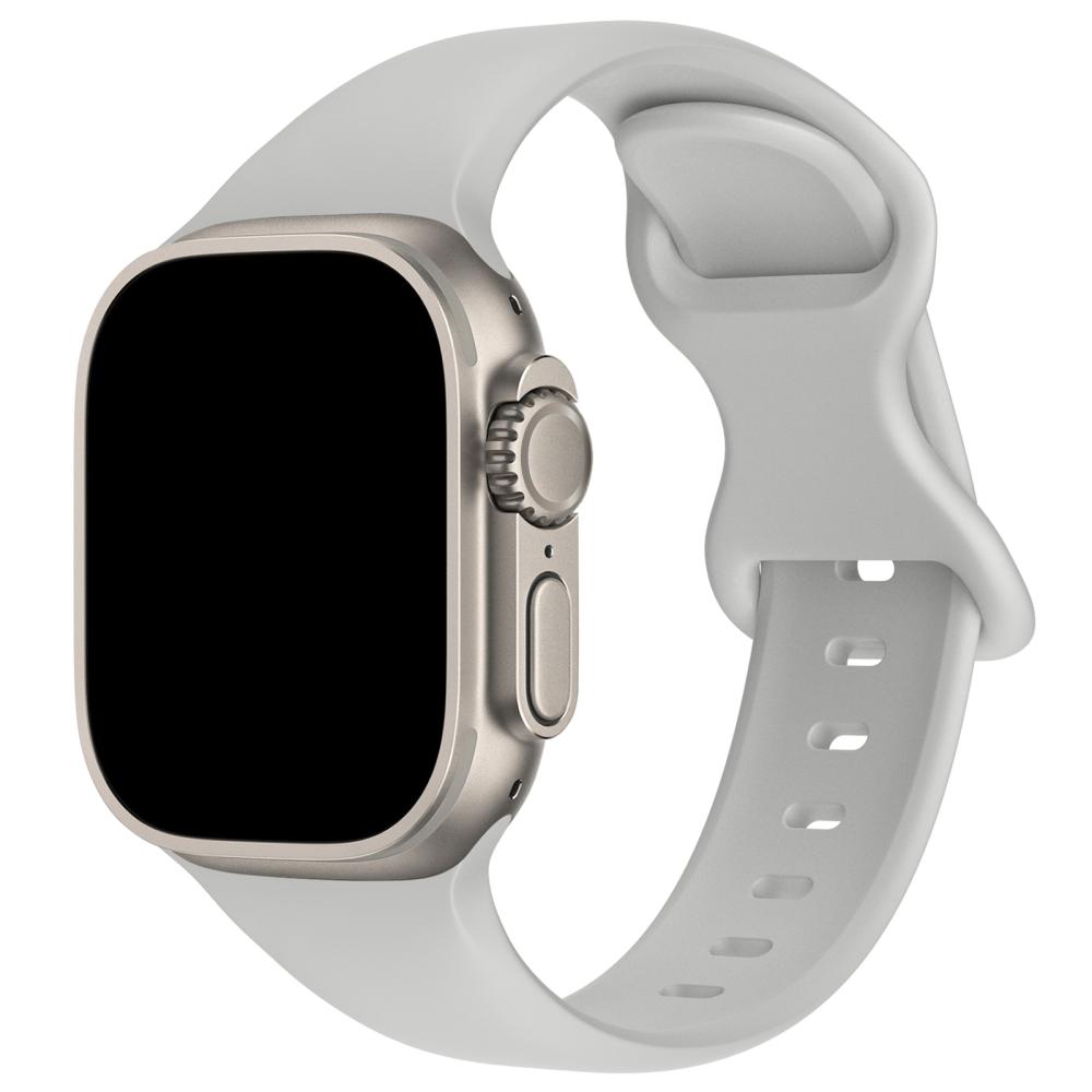 Silikon Armband Butterfly Apple Watch 41/40/38 mm (M/L) Grå