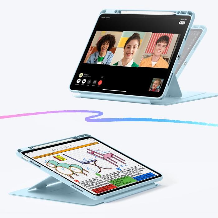 Bild 3, ESR iPad Air 13 2026-2024 Fodral Flip Hybrid Sky Blue