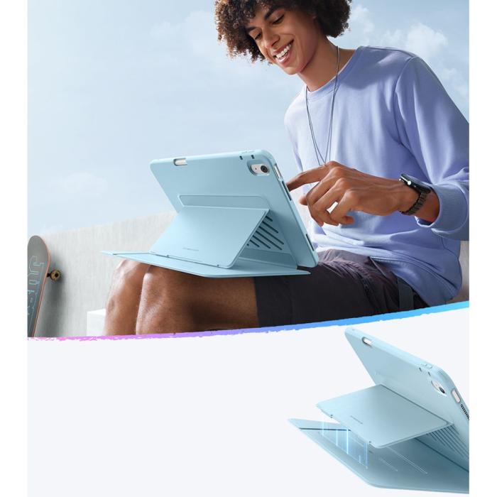 Bild 4, ESR iPad Air 13 2026-2024 Fodral Flip Hybrid Sky Blue