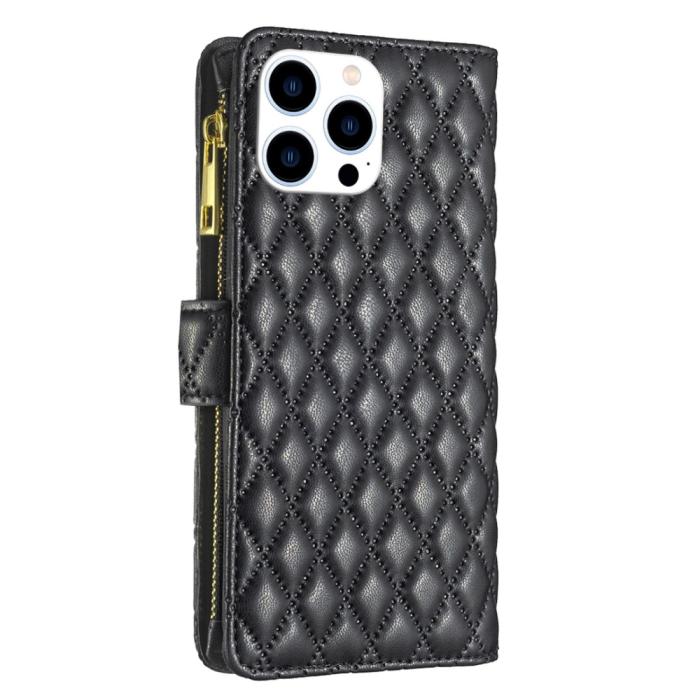 Bild 6, iPhone 16 Pro Max Fodral Diamond Multifunktionell Svart