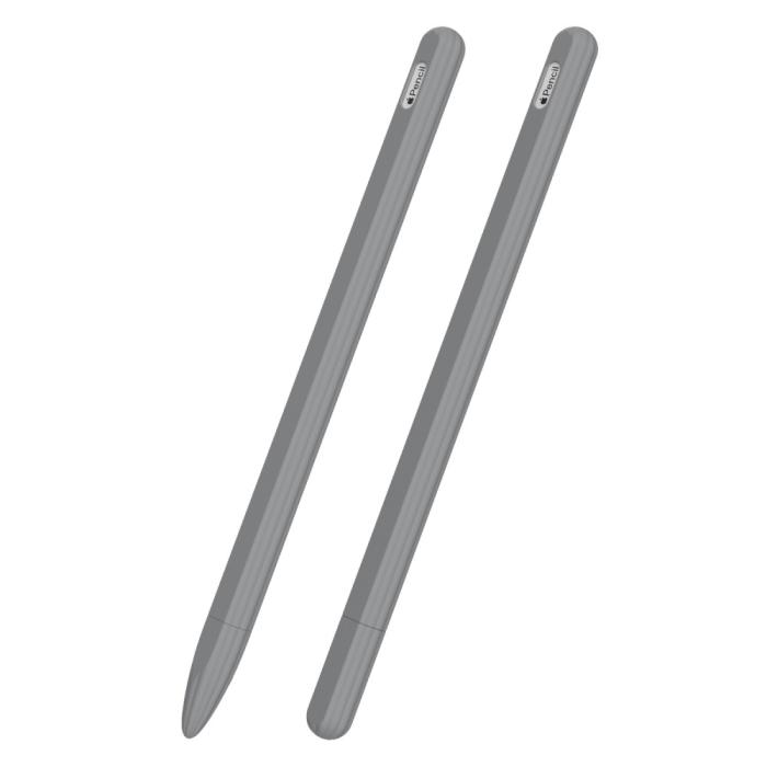 Bild 1, Apple Pen 2 / Pro Skal Liquid Silikon Anti-Slip Grå