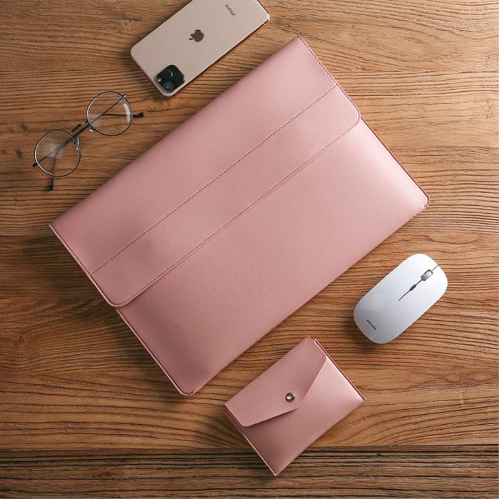 Bild 5, Laptop Sleeve 2-Set PU-Läder Väska 13.3
