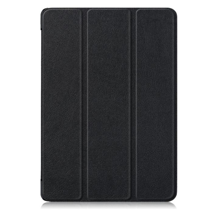 Bild 2, iPad 10.2 2019/2020/2021 Fodral Läder Tri-Fold Pennhållare Svart