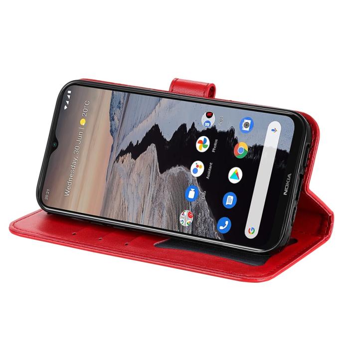 Bild 6, Nokia G10 / G20 Fodral Mandala Läder Röd