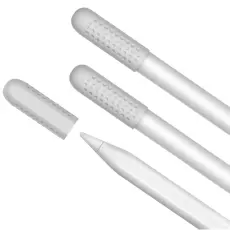 AHASTYLE 3-PACK Apple Pencil 1/2/Pro Spetsöverdrag Silikon Vit