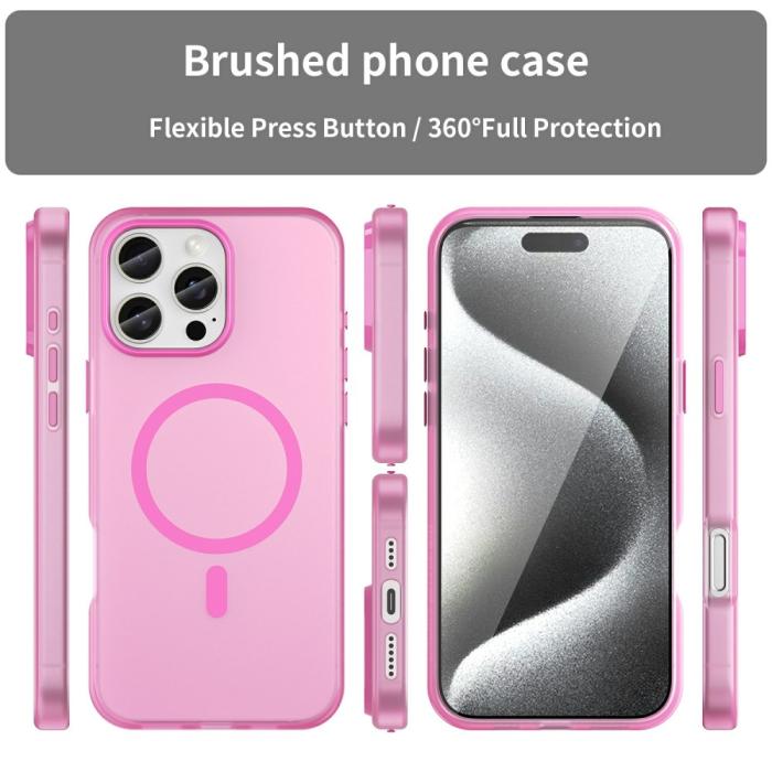 Bild 3, iPhone 16 Pro Max Skal MagSafe Slim Matt Rosa
