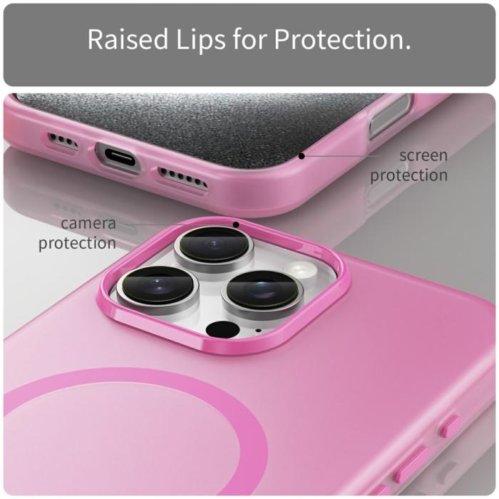 Bild 6, iPhone 16 Pro Max Skal MagSafe Slim Matt Rosa