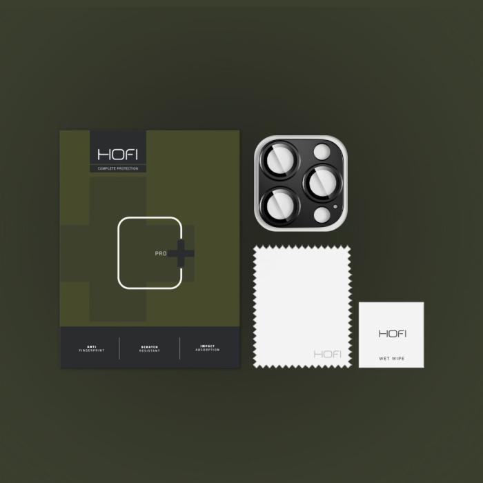 Bild 4, HOFI iPhone 16 Pro / 16 Pro Max Linsskydd FullCam Pro+ Svart