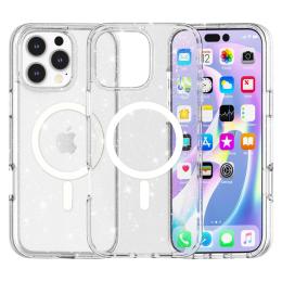 iPhone 16 Pro Skal MagSafe Glitter Transparent