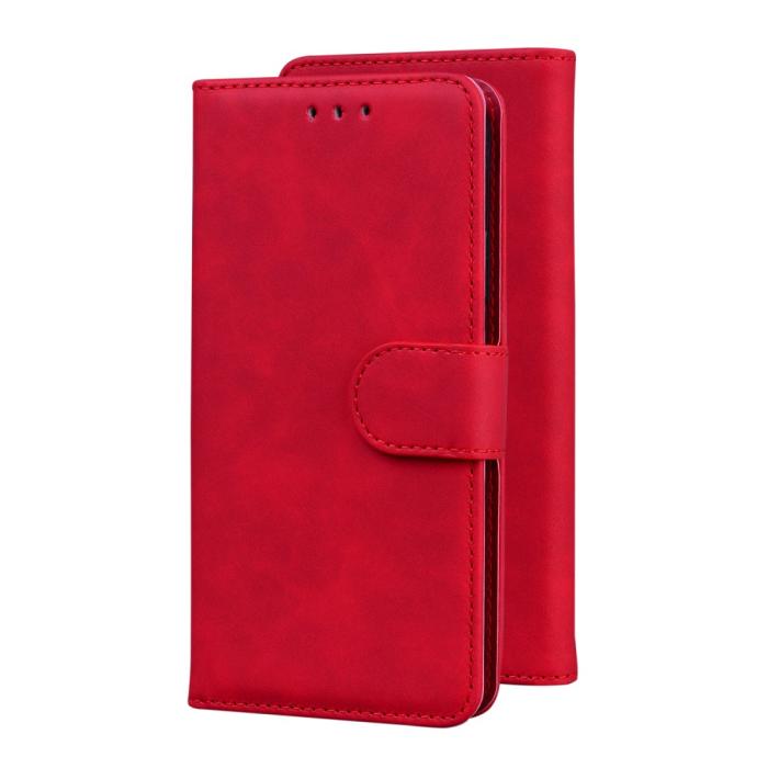 Bild 6, Xiaomi Redmi 9C Fodral Läder Röd