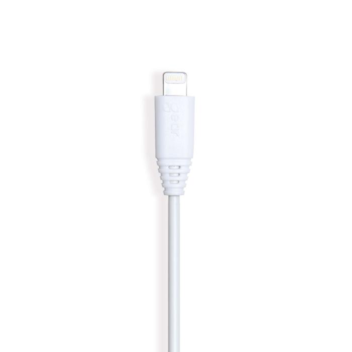 Bild 1, GEAR Laddkabel MFi Lightning 1m Kabel Vit