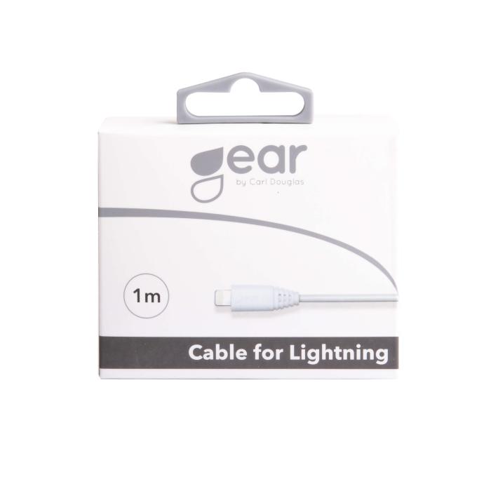 Bild 2, GEAR Laddkabel MFi Lightning 1m Kabel Vit