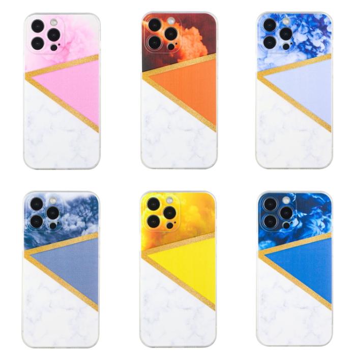 Bild 6, iPhone 14 Pro Skal Marmor TPU