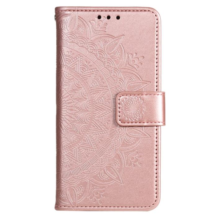 Bild 5, Sony Xperia 10 VI Mandala Läder Fodral Roséguld