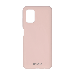 ONSALA Samsung Galaxy A03s Mobilskal Silikon Sand Rosa