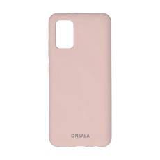 ONSALA Samsung Galaxy A02s Mobilskal Silikon Sand Rosa