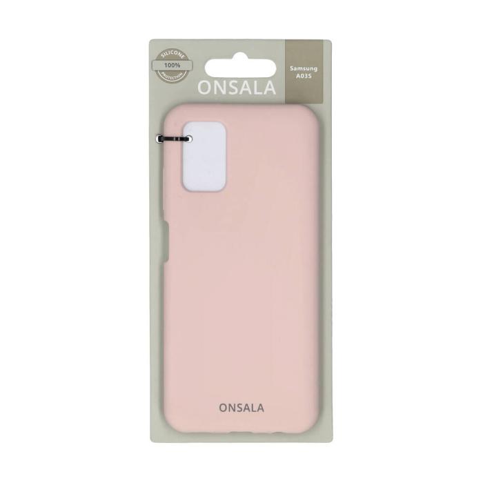 Bild 2, ONSALA Samsung Galaxy A03s Mobilskal Silikon Sand Rosa