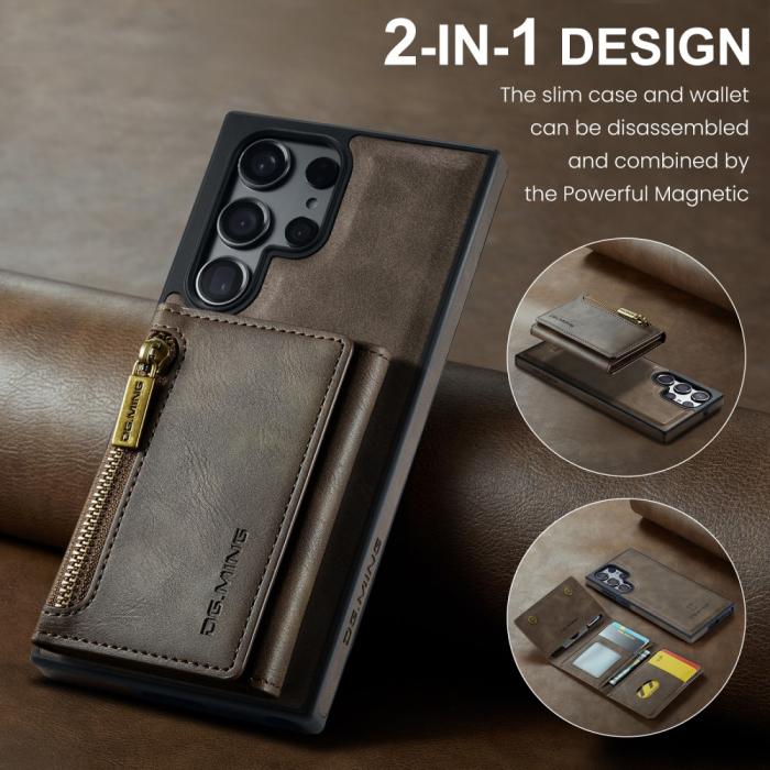 Bild 3, DG.MING Galaxy S24 Skal 2in1 Magnetisk Avtagbart RFID Kortfack