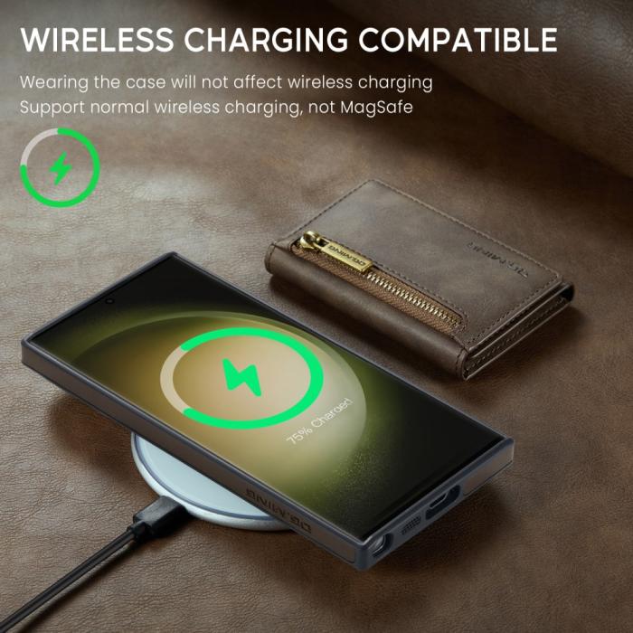 Bild 4, DG.MING Galaxy S24 Skal 2in1 Magnetisk Avtagbart RFID Kortfack