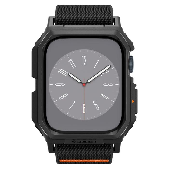 Bild 4, Spigen Apple Watch 44/45 mm Skal/Armband Lite Fit 'Pro' Matt Svart
