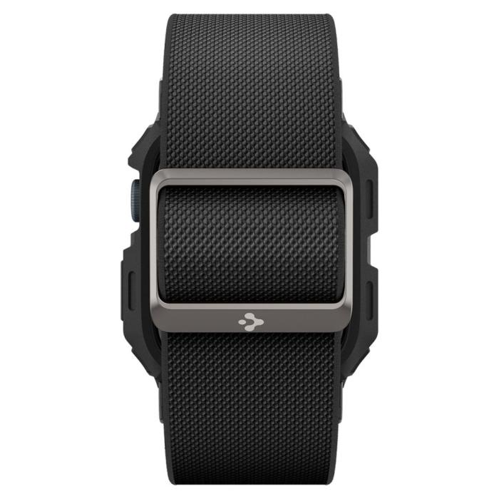 Bild 5, Spigen Apple Watch 44/45 mm Skal/Armband Lite Fit 'Pro' Matt Svart