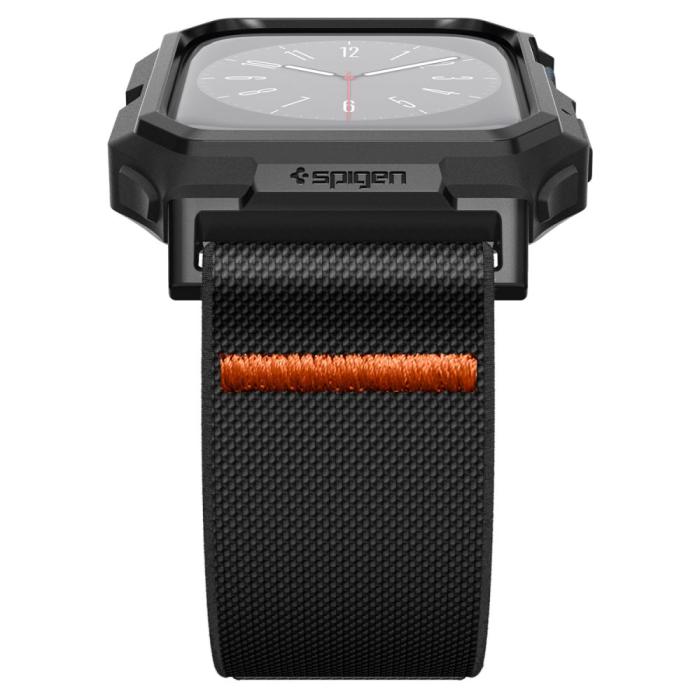 Bild 6, Spigen Apple Watch 44/45 mm Skal/Armband Lite Fit 'Pro' Matt Svart
