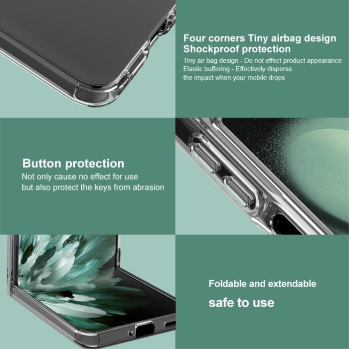 Bild 6, IMAK Motorola Razr 50 Ultra 5G Skal TPU Transparent