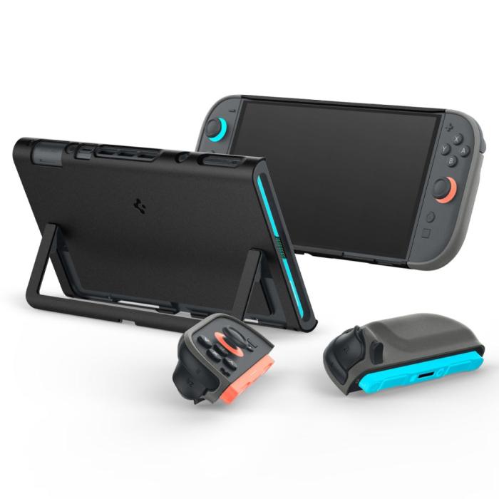 Bild 2, Spigen Nintendo Switch 2 Skal Nano Pop Black Sesame