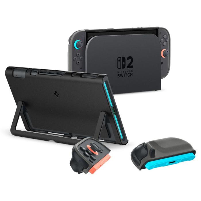 Bild 3, Spigen Nintendo Switch 2 Skal Nano Pop Black Sesame