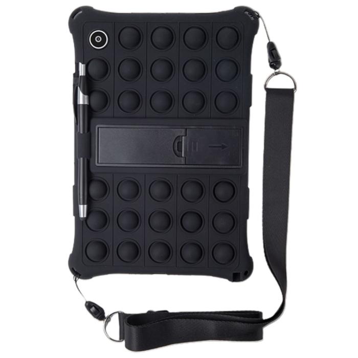 Bild 4, Galaxy Tab A8 10.5 Skal Pop It Fidget Kickstand Svart