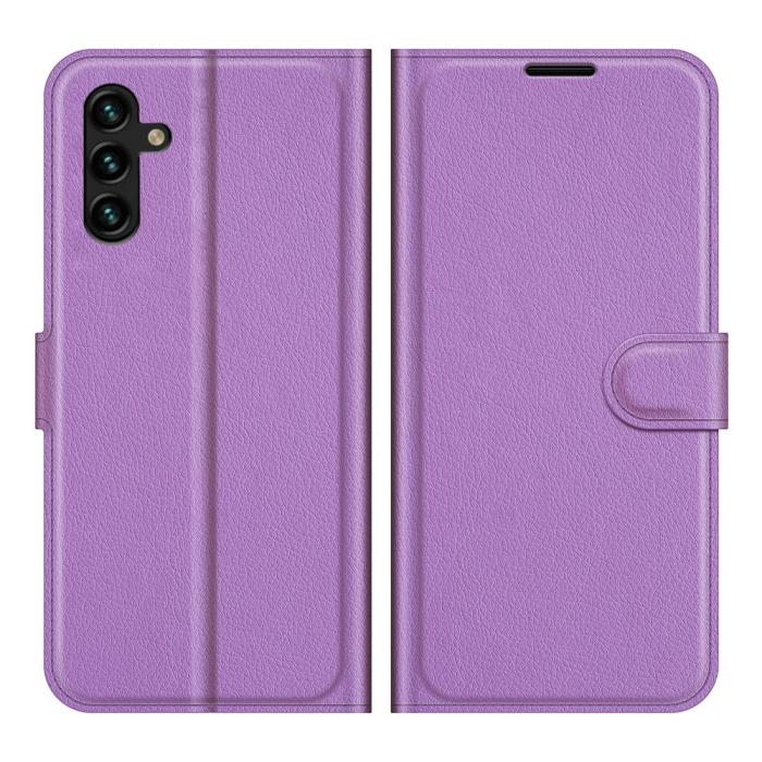 Bild 1, Samsung Galaxy A04s / A13 5G Fodral Litchi Läder Lila