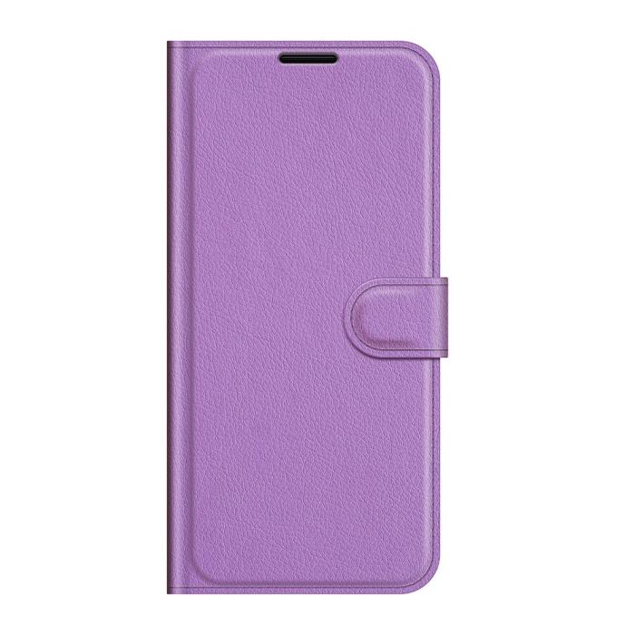 Bild 2, Samsung Galaxy A04s / A13 5G Fodral Litchi Läder Lila