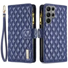 Samsung Galaxy S23 Ultra Fodral Diamond Multifunktionell Blå