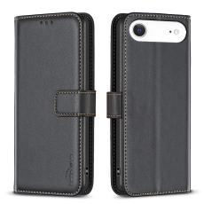 BINFEN iPhone Air Fodral L&auml;der Svart