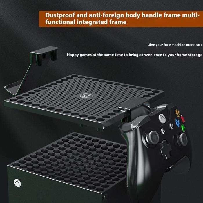 Bild 2, Xbox X Dammskydd Med Hållare För Headset Svart
