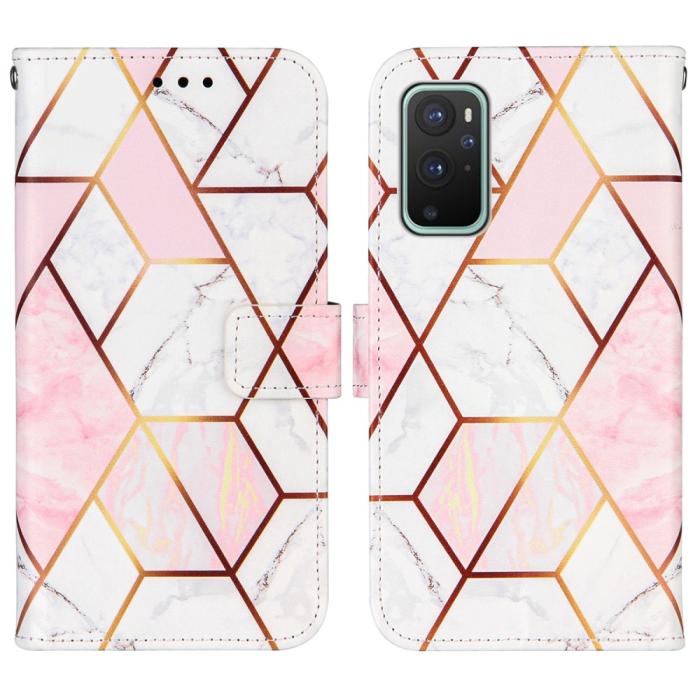 Bild 3, OnePlus 9 - Marmor Textur Läder Fodral