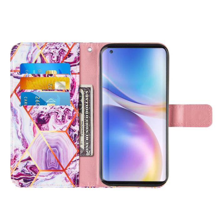 Bild 5, OnePlus 9 - Marmor Textur Läder Fodral