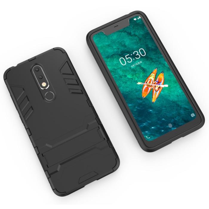 Bild 3, Nokia 5.1 Plus - Armour Skal - Svart